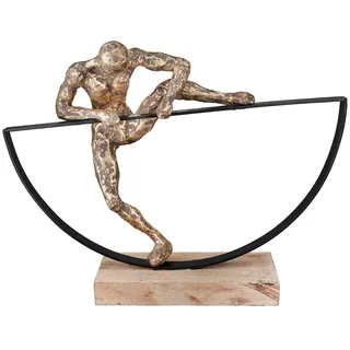 Gilde Skulptur Lifting, Mannmotiv, Bronze, H. 32 cm | Gr.: onesize