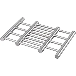 Testrut axentia Topfuntersetzer silber Edelstahl, - Silber