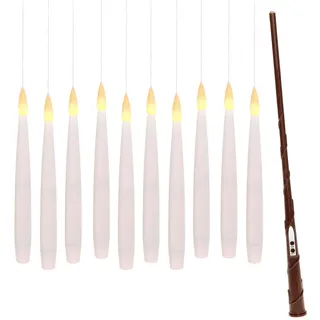 IC Home schwebende Kerzen 10 St. 15,5 cm weiß