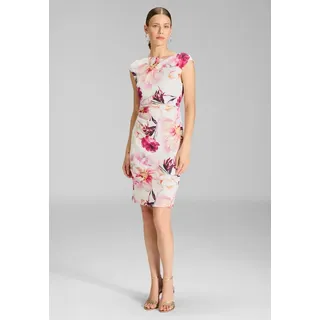 Swing Cocktailkleid mit Drapierung Mehrfarbig 44