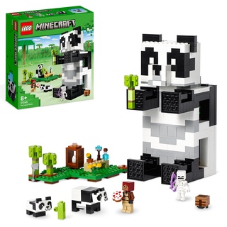 LEGO Minecraft Das Pandahaus Set, bewegliches Panda-Spielzeug-Haus mit Tier-Figuren und Skelett, Spielzeug für Jungen und Mädchen ab 8 Jahren 21245
