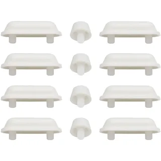 Toilettensitz Dämpfer 12 Stück,Selbstklebende WC Sitz Puffer & WC Deckel Stopper, Stoßdämpfende Gummipuffer WC Sitz Ersatzteile,Leise & Universell für Zuhause Bad & Gäste-WC