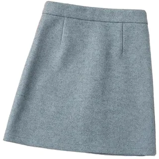 OLEETS Strickrock Für Damen - Frauen Winter Herbst Stricken Mini Röcke A-Line Koreanischen Stil Vintage Klassische Einfache Schlank Warme Streetwear Für Party Prom