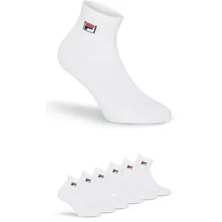 Fila UNISEX QUARTER PLAIN SOCKS 6er Pack Weiß 43-46