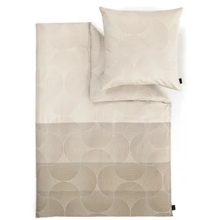 Bettwäsche BUGATTI "Satinbettwäsche bugatti", beige, B/L: 155cm x 220cm, 1 Stk., 1 Stk., Mako-Satin, B/L: 80cm x 80cm, Mako-Satin, Obermaterial: 100% Baumwolle, Bettwäsche, Bettwäsche, mit harmonischem Farbverlauf