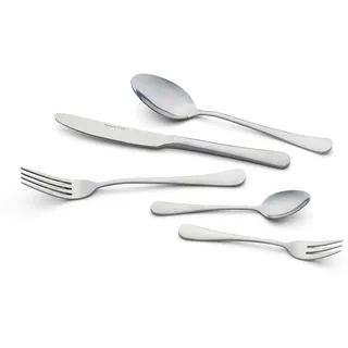 Besteckset Stonewashed Silberfarben 30-teilig