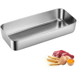 Kastenform Groß, Edelstahl Backform für Selbstgemachtes Brot, Kuchen & Toastbrot
