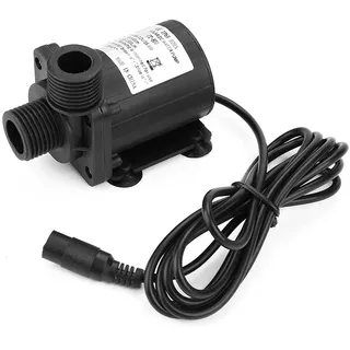 FTVOGUE Bürstenlose 12-V-Gleichstrom-Tauchpumpe, Boost-Pumpe für Aquarium-Teichbrunnen, 800 L H, 5 M Förderhöhe, 1,5 A Geräuscharm, V-Start, für Solar-Warmwasserbereiter für Aquarium-Teichbrunnen