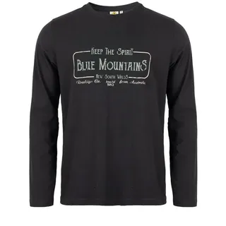 ROADSIGN australia Langarmshirt Wander Spirit (1, 1-tlg., 1) Printshirt für lässige Herbstmomente schwarz XL