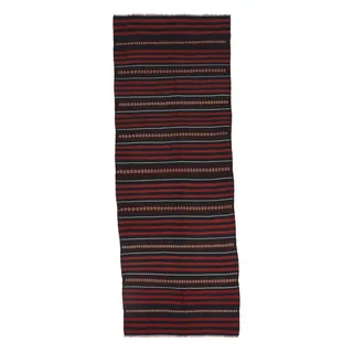 Afghan Vintage Kelim Teppich 136x372