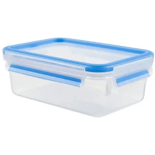 Emsa Frischhaltedose rechteckig blau 7 cm hoch 1,0 l