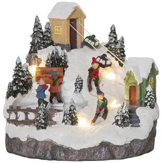 Star Trading Alpville Weihnachtsdeko Winterlandschaft mit 4 warmweißen LEDs