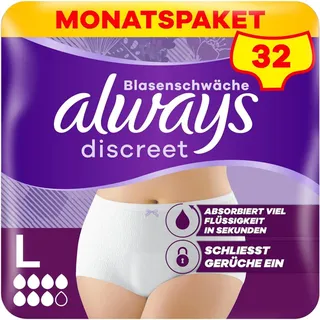 Always Discreet Inkontinenz Höschen Plus L 32 St.
