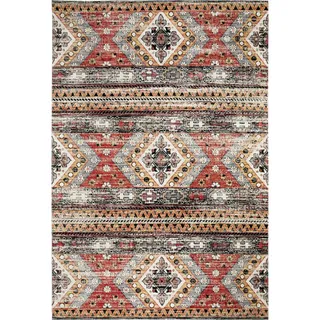 Andiamo In- und Outdoorteppich Bonnie multicolor grau-rot, 120 x 170 cm