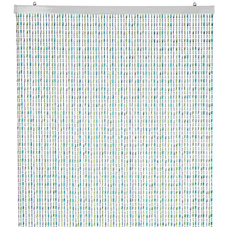 Kobolo Türvorhang Rainbow aus Kunststoff, 90x200 cm, bunter Perlenvorhang, Insektenschutz, Dekovorhang für Tür, Balkon, Terrasse, Küche & Kinderzimmer