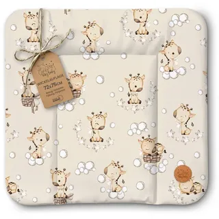 Totsy Baby Wickelauflage Wickelunterlage abwaschbar und wasserdicht - Wickelmatte zum Auflegen gelb 75 cm