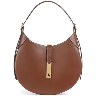 Ralph Lauren ID Collection Small Schultertasche Leder Brown
