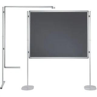 Franken Kombitafel 150 x 120 cm grau/silber/weiß