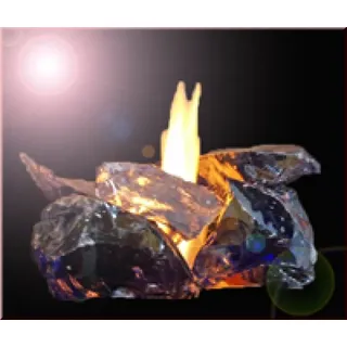 Dekosteine, Bio Ethanol, Gelkamin Ziersteine blue
