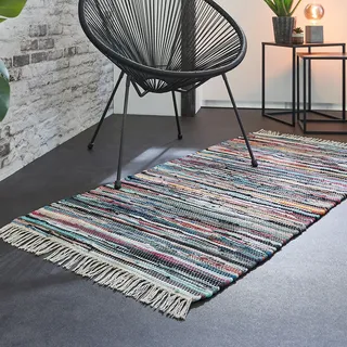Andiamo Multi Flickenteppich 90 x 160 cm Mehrfarbig