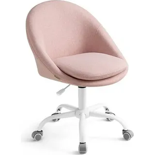 Songmics Drehstuhl Stahl Rosa