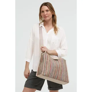 Soccx Henkeltasche Baumwollmischung Pink/Aqua