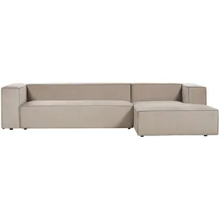 Beliani 3-Sitzer-Ecksofa, Taupe, Textil, 330x178 cm, Wohnzimmer, Sofas & Couches, Wohnlandschaften, Ecksofas