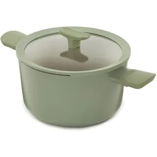 Berghoff Leo Balance großer Kochtopf (24x11,5 cm) - Topf induktion - Suppentopf mit Deckel - Topf groß - Non Stick Pot - Moonmist