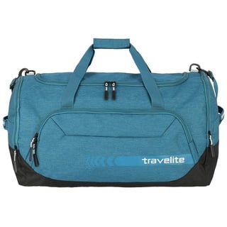 travelite große Reisetasche Größe L, Gepäck Serie KICK OFF: Praktische Reisetasche für Urlaub und Sport, 60 cm, 73 Liter, Petrol