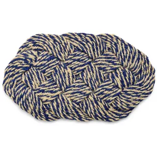 Coco Swirl Fußmatte 40 x 80 cm, marineblau
