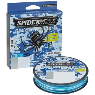 Spiderwire Stealth Smooth 8 New 2020, Blue Camo, 8-Fach geflochtene Schnur mit Mikrobeschichtung, 150m, 0,06mm - 0,39mm, 5,4kg - 46,3kg (150, 0,11mm - 10,3kg)