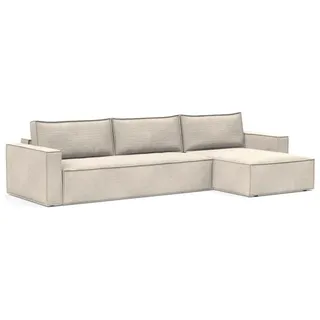 Innovation Living Eckcouch Polyester 2-Sitzer Weiß