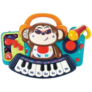 Moni Kinder-Keyboard DJ Monkey 3137 Melodien, bunt