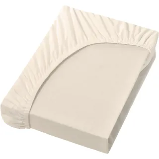 Formesse Spannbettlaken Jersey 180 x 200 - 200 x 220 cm beige