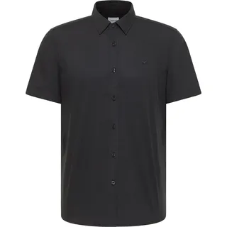 Mustang Kurzarmhemd Slim Fit Schwarz L