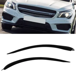 Frontstoßstangenspoiler In Hochglanzschwarz (ein Paar, Links Und Rechts) Für Mercedes-benz Cla Klasse C117 X117 Amg Line Cla45 2013-2016