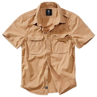 Brandit Langarmhemd Brandit Herren Vintage Shirt shortsleeve (1-tlg) braun 7XL