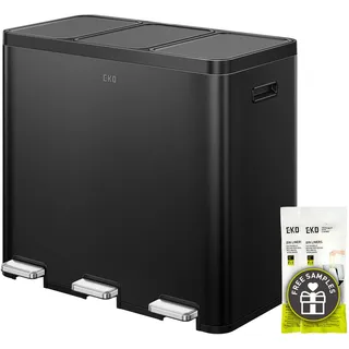 Eko Essential Mülleimer 60 l Mattschwarz