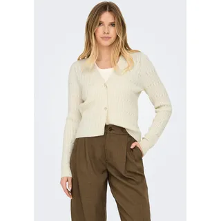 Only Strickjacke V-Ausschnitt Grau XL