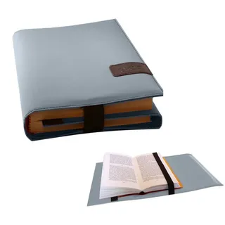 SKIN von Barth & Bauer BookSKIN Buch Einband (Größenverstellbar) in Himmel-Blau mit Lesezeichen