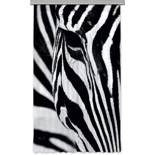 AG Design Zebra Gardine/Vorhang, Stoff, Mehrfarbig, 140 cm x 245 cm