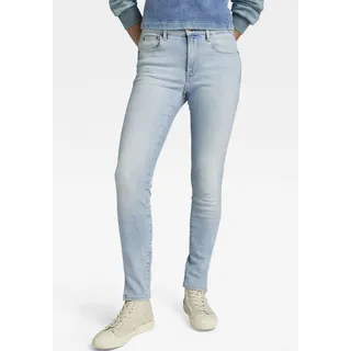 Skinny-fit-Jeans G-STAR RAW "3301 Skinny Split" Gr. 33, Länge 32, blau (sun faded bluejay) Damen Jeans Röhrenjeans
