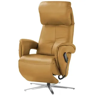 Hukla Relaxsessel  Pierre ¦ gelb ¦ Maße (cm): B: 75 H: 126 T: 177.0