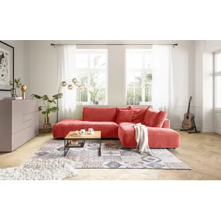 Musterring Eckcouch Polyester 3-Sitzer Orange