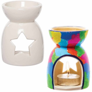 Duftlampe aus Porzellan (Box mit 2) Keramik & Porzellan