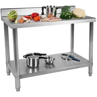 Royal Catering Edelstahl-Arbeitstisch ECO 120 x 60 cm
