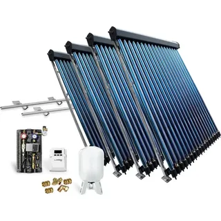 Feuer-Anker Röhrenkollektor Solarpaket Vakuumröhrenkollektor HP22-4 14,44 m2 Flachdach Solar