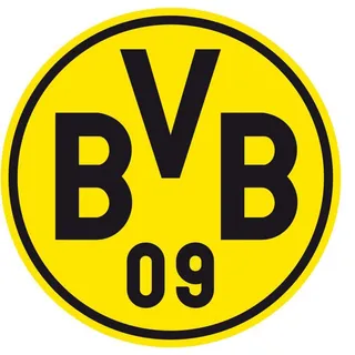 Wandtattoo WALL-ART "Fußball Borussia Dortmund Logo" Wandtattoos Gr. B/H/T: 120 cm x 120 cm x 0,1 cm, gelb Wandtattoos Wandsticker selbstklebend, entfernbar