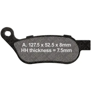 EBC Bremsbeläge V-Pads (Semi-Sintermetall)
