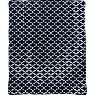 Done. Milano Kuscheldecke 150 x 200 cm Silber/Schwarz